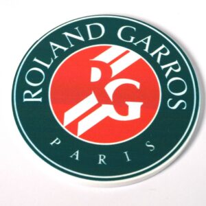 Στρογγυλό σουβέρ Roland Garros τουρνουά τέννις τυπωμένο σε βάση 85mm