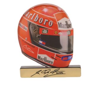 Κράνος Michael Schumacher με υπογραφή plexiglass επιτραπέζιο διακοσμητικό 87x77x8mm