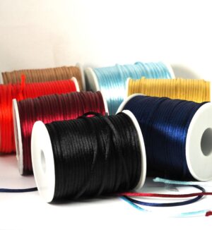 Ποντικοουρά ναύλον σατέν κορδόνι 2mm/καρούλι 50 μέτρα