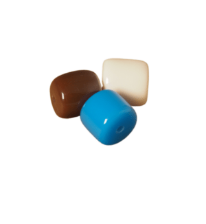Χάντρα ρητίνη opaque χρώμα κυλινδρική βαρέλι 14x14mm/συσκευασία 33 χάντρες