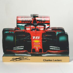 Μονοθέσιο Ferrari F1 Charles Leclerc plexiglass επιτραπέζιο διακοσμητικό 84x115x8mm