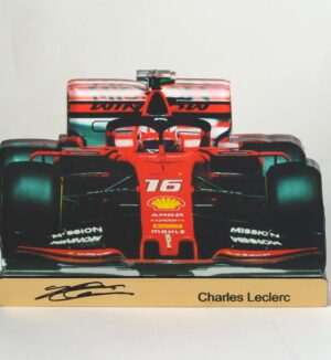 Μονοθέσιο Ferrari F1 Charles Leclerc plexiglass επιτραπέζιο διακοσμητικό 84x115x8mm