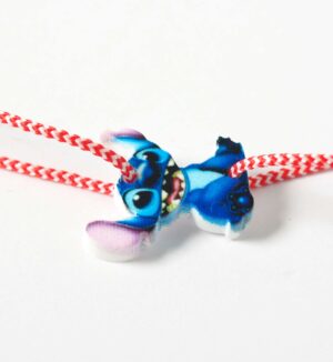 Stitch μικρός εκτυπωμένος plexiglass σύνδεσμος 20x14mm(Δεν περιλαμβάνεται το κορδόνι)