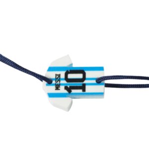 Φανέλα Εμφάνιση Αργεντινή Messi plexiglass σύνδεσμος 19.5x16.5mm(Δεν περιλαμβάνεται το κορδόνι)