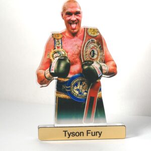 Tyson Fury plexiglass επιτραπέζιο διακοσμητικό 119x80x8mm