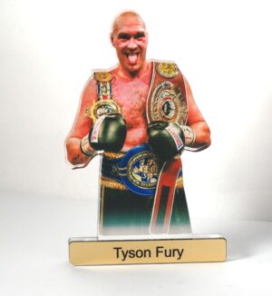 Tyson Fury plexiglass επιτραπέζιο διακοσμητικό 119x80x8mm