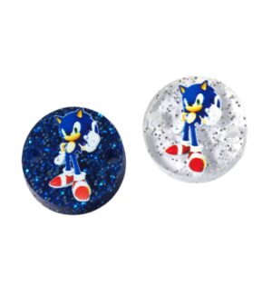 Στρογγυλός με Sonic σε glitter plexiglass σύνδεσμος 18mm