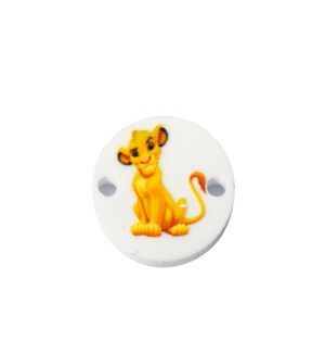 Στρογγυλός με Lion King λευκό plexiglass σύνδεσμος 18mm