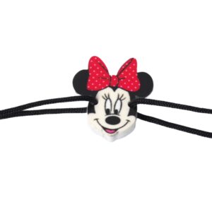 Minnie με κόκκινο φιόγκο εκτυπωμένο plexiglass σύνδεσμος 20.5x20mm