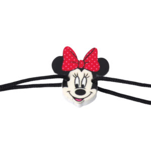 Minnie με κόκκινο φιόγκο εκτυπωμένο plexiglass σύνδεσμος 20.5x20mm