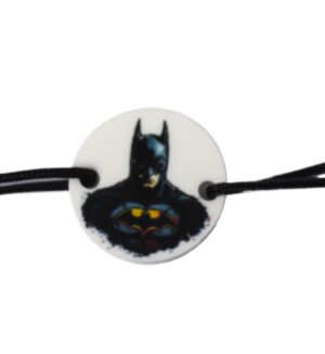 Στρογγυλός με Batman σε λευκό plexiglass σύνδεσμος 18mm