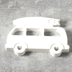 Van Old School λευκό κεραμικό για ζωγραφική επιτραπέζιο διακοσμητικό 84x125mm