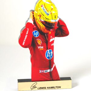 Lewis Hamilton 2025 Ferrari φιγούρα επιτραπέζιο διακοσμητικό plexiglass 98x62x8mm