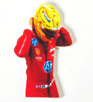 Lewis Hamilton 2025 Ferrari φιγούρα πολύχρωμο plexiglass κρεμαστό 59x38mm