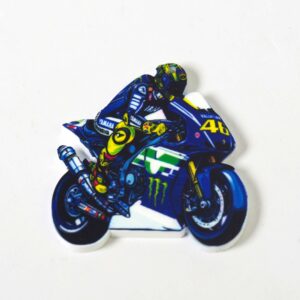 Valentino Rossi 46 moto gp πολύχρωμο κρεμαστό plexiglass 45x45mm