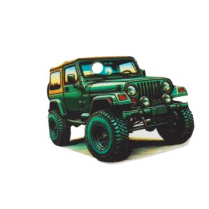 Jeep Wrangler πολύχρωμο plexiglass κρεμαστό 43x50mm