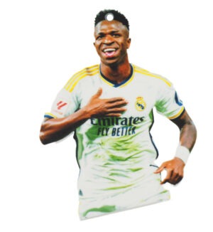 Vinicius Junior με εμφάνιση Real φιγούρα πολύχρωμο plexiglass κρεμαστό 70x54mm