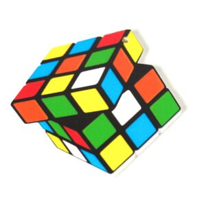 Κύβος Ρούμπικ πολύχρωμο plexiglass κρεμαστό 50x51mm
