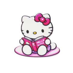 Hello Kitty φιγούρα με βιβλίο πολύχρωμο plexiglass κρεμαστό 50x49mm