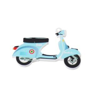 Vespa γαλαζίο πάλ πολύχρωμο plexiglass κρεμαστό 34x50mm