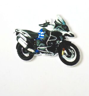 Μηχανή Bmw Gs R1200 με μπλέ λεπτομέρειες στο ντεπόζιτο πολύχρωμο plexiglass κρεμαστό 50x59mm