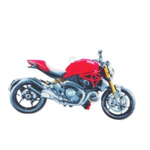 Ducati Monster με κόκκινο ντεπόζιτο πολύχρωμο plexiglass κρεμαστό 40x70mm