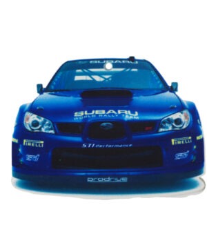 Subaru Impreza Hawkeye μπλε μεγάλο plexiglass κρεμαστό 65x52mm