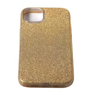 Θήκη Σιλικόνης Χρυσό με glitter Εύκαπτη για Iphone 16 Pro