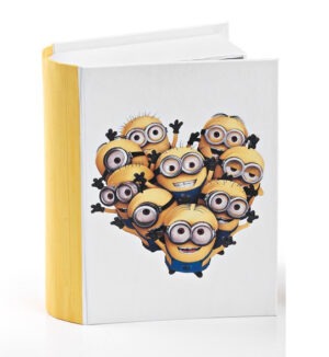 Μπομπονιέρα βιβλίο χάρτινο κουτάκι Minion 13x10.5x4cm/4 τμχ