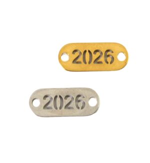 2026 Οβάλ μικρή ταυτότητα διάτρητη μεταλλική ατσάλι σύνδεσμος 6x15mm