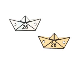 26 Βαρκούλα μικρός ματ plexiglass σύνδεσμος 23x10mm