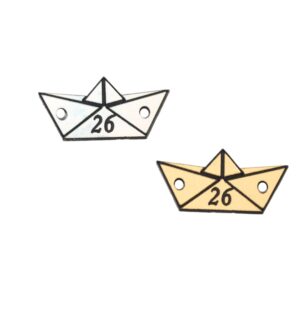 26 Βαρκούλα μικρός ματ plexiglass σύνδεσμος 23x10mm