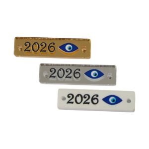 2026 Ταυτότητα με ματάκι εκτυπωμένη plexiglass σύνδεσμος 7x29mm