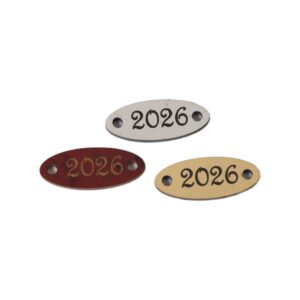 2026 Ταυτότητα οβάλ darvin plexiglass σύνδεσμος 9x23mm