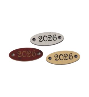 2026 Ταυτότητα οβάλ darvin plexiglass σύνδεσμος 9x23mm