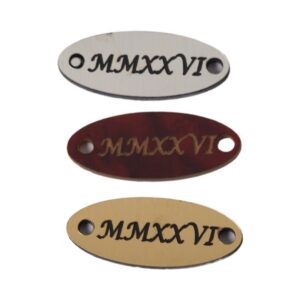 2026 Λατινικά Ταυτότητα οβάλ darvin plexiglass σύνδεσμος 9x23mm