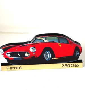 Ferrari 250 GTO πολύχρωμο plexiglass επιτραπέζιο επίπεδο διακοσμητικό 160x76x8mm