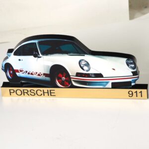 Porsche 911 carrera 993 πολύχρωμο plexiglass επιτραπέζιο επίπεδο διακοσμητικό 160x78x8mm