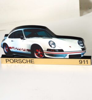 Porsche 911 carrera 993 πολύχρωμο plexiglass επιτραπέζιο επίπεδο διακοσμητικό 160x78x8mm