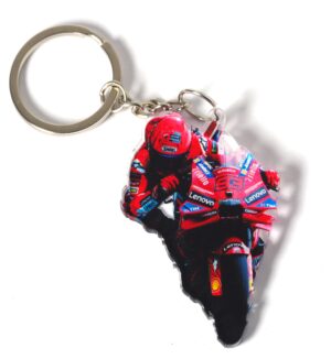 Έτοιμο μπρελόκ με Moto gp ”Marc Marquez” τυπωμένο πολύχρωμο plexiglass κρεμαστό 61x41mm