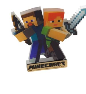 Minecraft εκτυπωμένο plexiglass επιτραπέζιο διακοσμητικό 87x90x8mm
