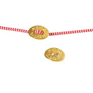Μάρτης οβάλ χρυσό μεταλλικό κουμπί 10x12mm