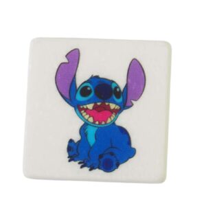 Stitch μαγνητάκι μάρμαρο Θάσου λευκό τετράγωνο 5x5x0.7cm