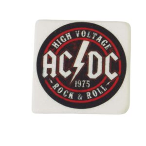 Ac/Dc μαγνητάκι μάρμαρο Θάσου λευκό τετράγωνο 5x5x0.7cm