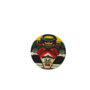 Στρογγυλός με Ayrton Senna Honda λευκό plexiglass σύνδεσμος 18mm