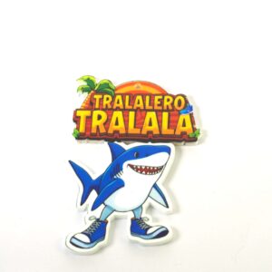 Tralalero Tralala Καρχαρίας Italian Brainrot  φιγούρα plexiglass κρεμαστό 67x51mm
