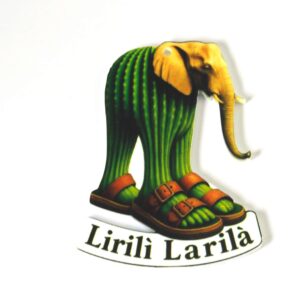 Ελεφαντάκι Lirili Larila φιγούρα plexiglass κρεμαστό 70x56mm