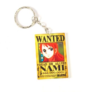 Μπρελόκ Nami από One Piece plexiglass 50x34mm με κρίκο & αλυσίδα 25mm