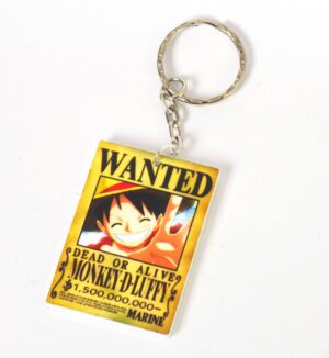Μπρελόκ Monkey D. Luffy από One Piece plexiglass 50x34mm με κρίκο & αλυσίδα 25mm